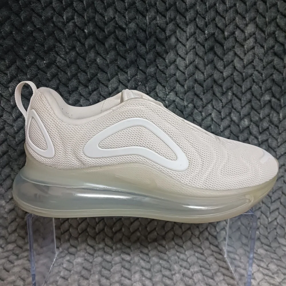 Nike Air Max 720 GS Triple White Walking Running Sneakers Shoes Size 5Y